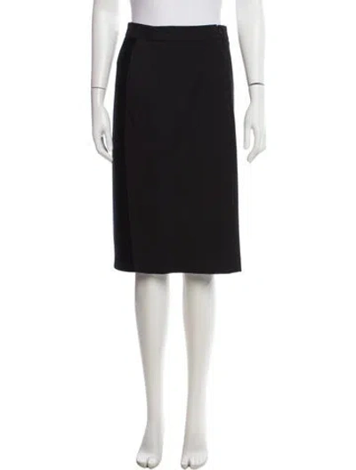Pre-owned Akris Punto Pleated Accents Knee-length Skirt In Neutral
