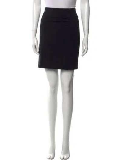 Pre-owned Akris Punto Pleated Accents Mini Skirt In Black