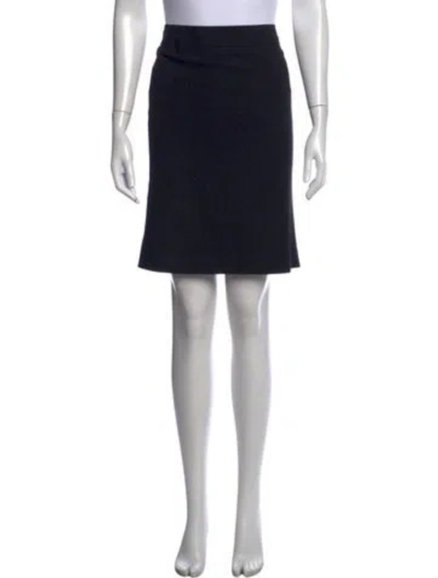 Pre-owned Akris Punto Pleated Accents Mini Skirt In Black