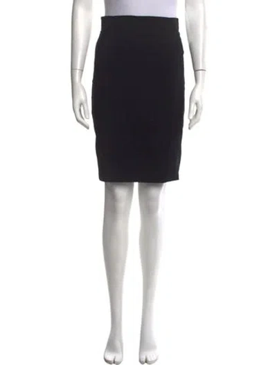 Pre-owned Akris Punto Pleated Accents Mini Skirt In Black