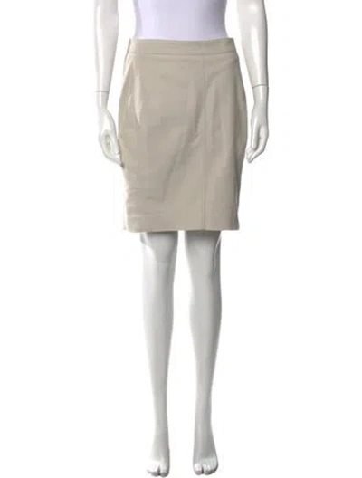 Pre-owned Akris Punto Pleated Accents Mini Skirt In Gray