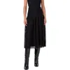 Akris Punto Flared Merino Wool Rib Midi Skirt In Black