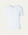 Akris Punto Polka Dot Applique Techno Georgette Blouse In White