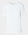 Akris Punto Polka Dot Applique Techno Georgette Blouse In White