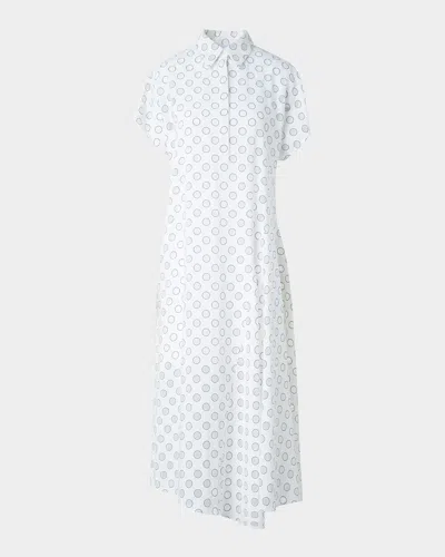 AKRIS PUNTO POLKA DOT POLO SHIRTDRESS