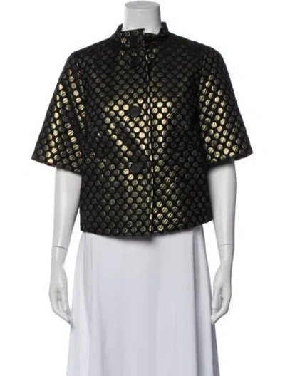 Pre-owned Akris Punto Polka Dot Print Evening Jacket In Multi