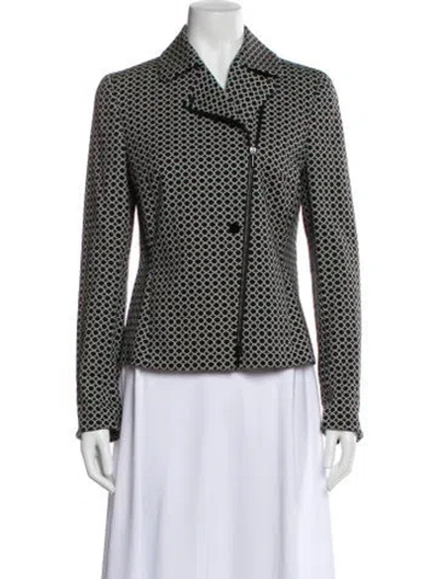 Pre-owned Akris Punto Printed Blazer In Multi