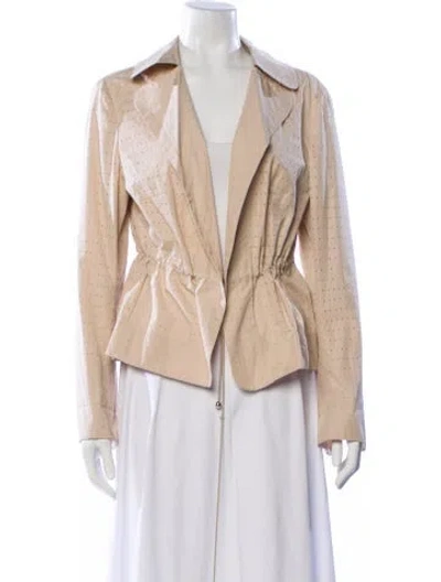 Pre-owned Akris Punto Printed Blazer In Neutral