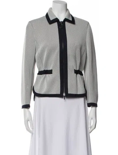 Pre-owned Akris Punto Printed Evening Jacket In Multi