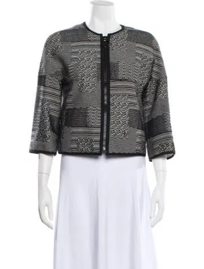 Pre-owned Akris Punto Printed Evening Jacket In Multi