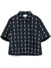 Akris Punto Printed Jacket In Blue