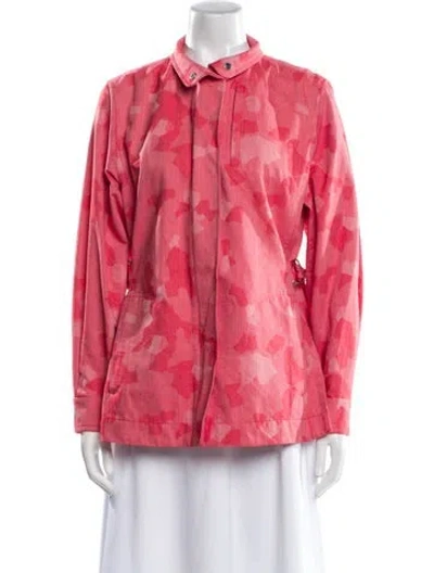 Pre-owned Akris Punto Printed Jacket In Red