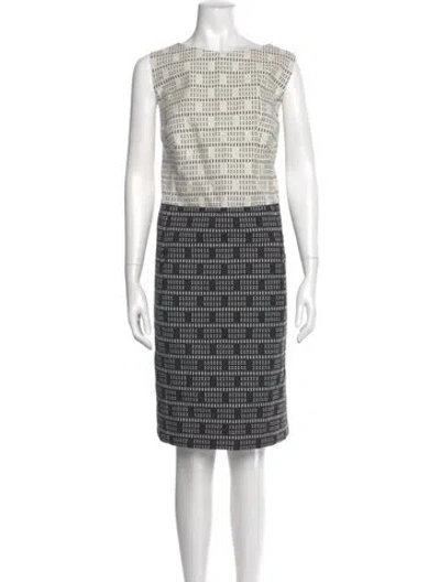Pre-owned Akris Punto Printed Knee-length Dress