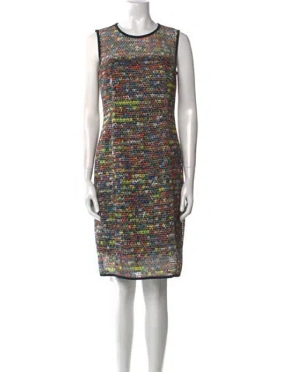 Pre-owned Akris Punto Printed Knee-length Dress In Multi