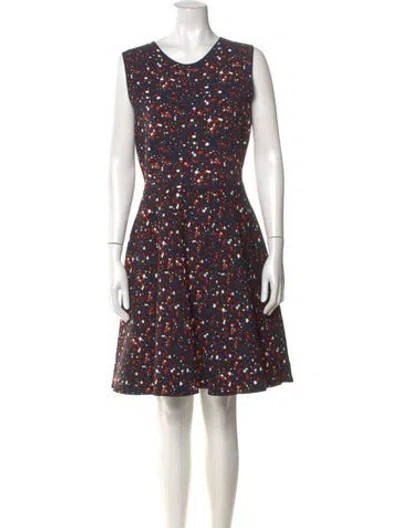 Pre-owned Akris Punto Printed Knee-length Dress In Multi