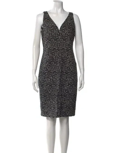 Pre-owned Akris Punto Printed Knee-length Dress In Multi