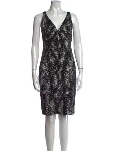 Pre-owned Akris Punto Printed Knee-length Dress In Multi