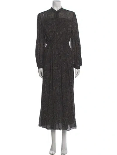 Pre-owned Akris Punto Printed Mini Dress In Black