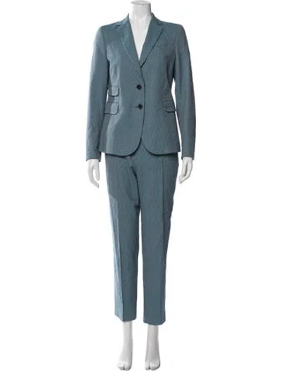 Pre-owned Akris Punto Printed Pantsuit In Blue