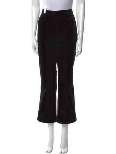 Pre-owned Akris Punto Printed Wide Leg Pants In Black