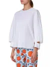 Akris Punto Deconstructed Cotton Poplin Top In White