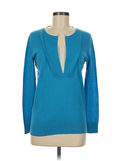 Pre-owned Akris Punto Pullover Sweater In Blue