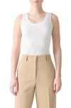 Akris Punto Crewneck Cotton Rib Tank Top