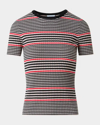 AKRIS PUNTO RIBBED KNIT MERINO WOOL PULLOVER