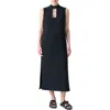 Akris Punto Cutout Ring Hardware Wool Dress