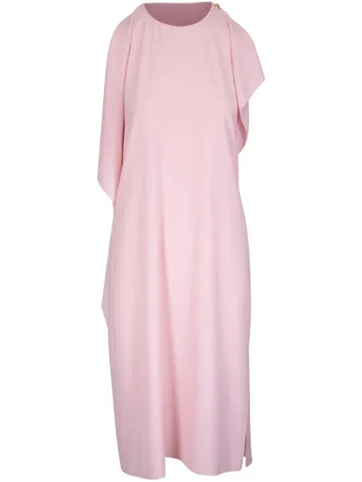 Akris Punto Ruffle-detailing Midi Dress In Pink