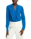 Akris Punto Ruffle Silk Blouse