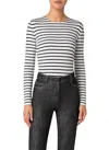 Akris Punto Sailor Striped Long-sleeve Viscose Jersey Top In Multi