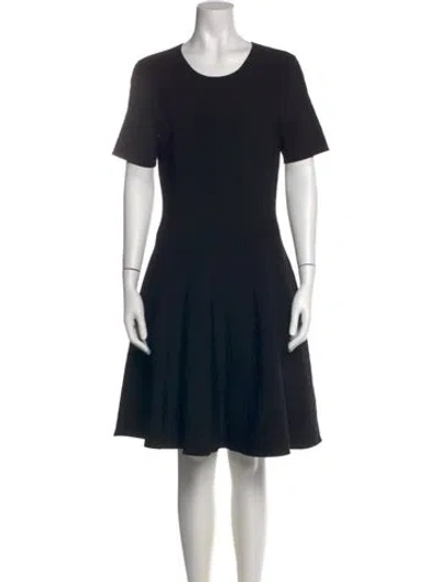 Pre-owned Akris Punto Scoop Neck Knee-length Dress W/ Tags In Blue