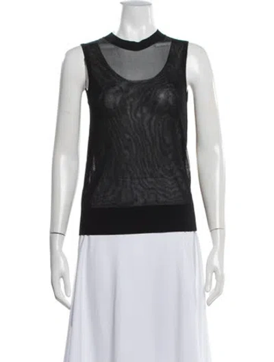 Pre-owned Akris Punto Scoop Neck Sweater In White