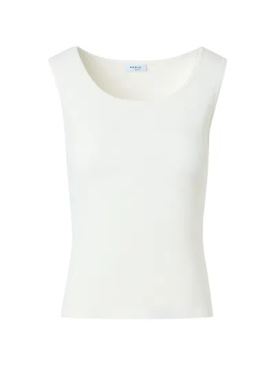 Akris Punto Scoop Neck Tank In White