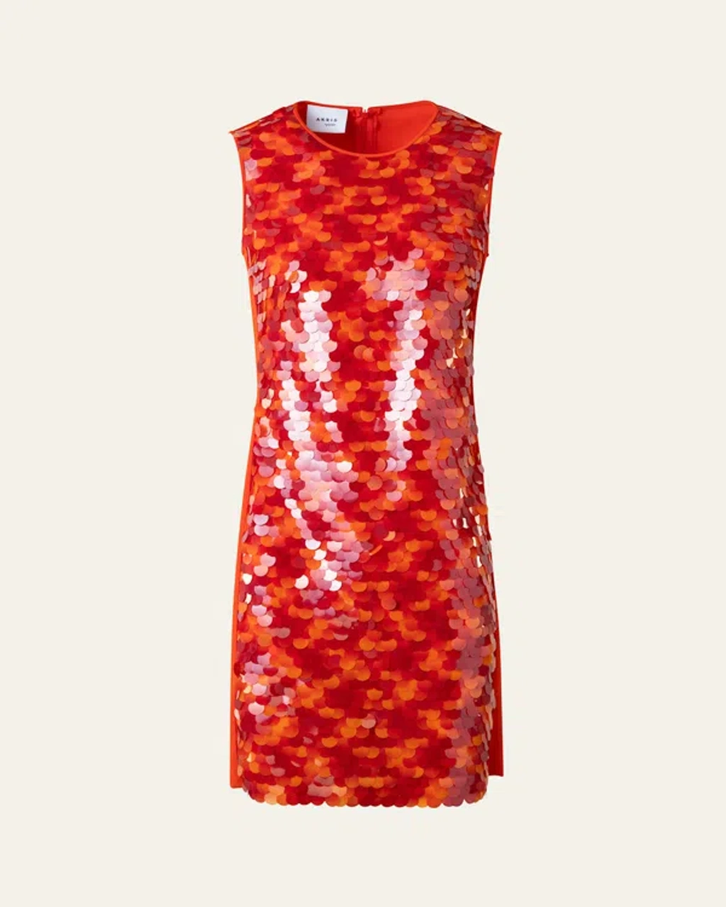 akris orange dress Akris Punto Orange Cotton W/Belt Dress sz 10