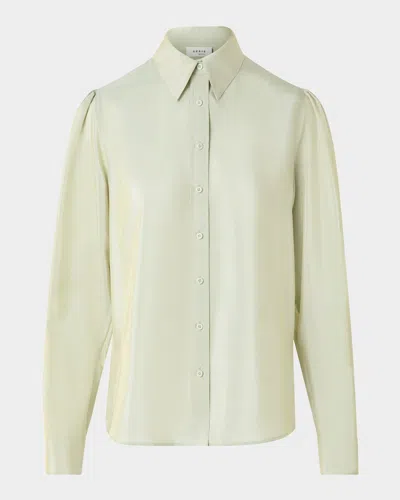 Akris Punto Silk-blend Batiste Button-down Shirt
