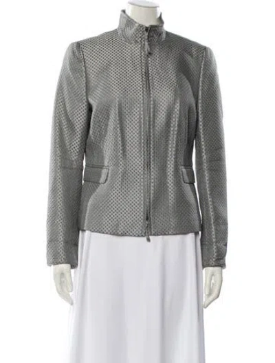 Pre-owned Akris Punto Silk Evening Jacket In Gray