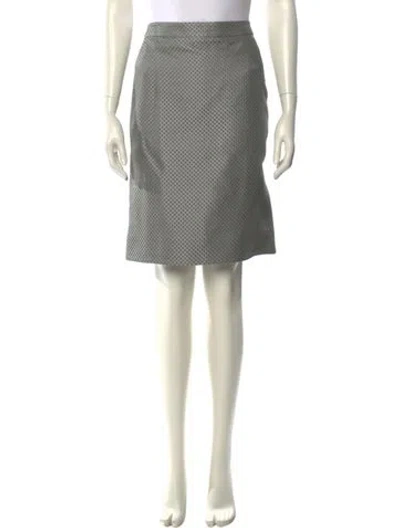 Pre-owned Akris Punto Silk Knee-length Skirt In Gray