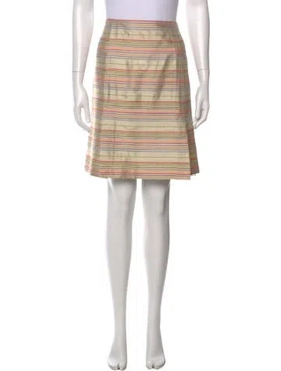 Pre-owned Akris Punto Silk Mini Skirt
