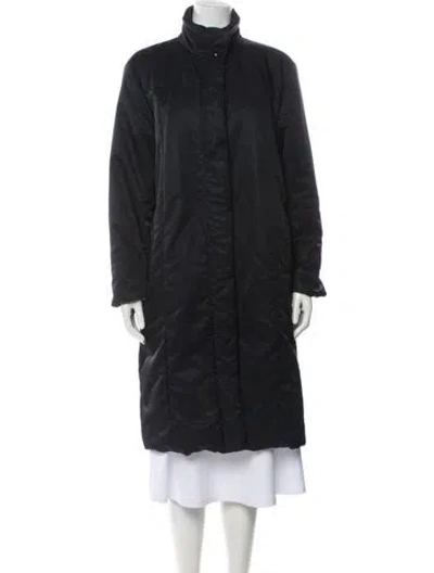 Pre-owned Akris Punto Silk Parka In Gray