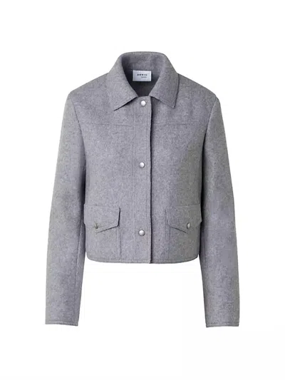 AKRIS PUNTO SILVER JACKET