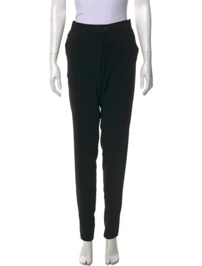 Pre-owned Akris Punto Skinny Leg Pants In Black