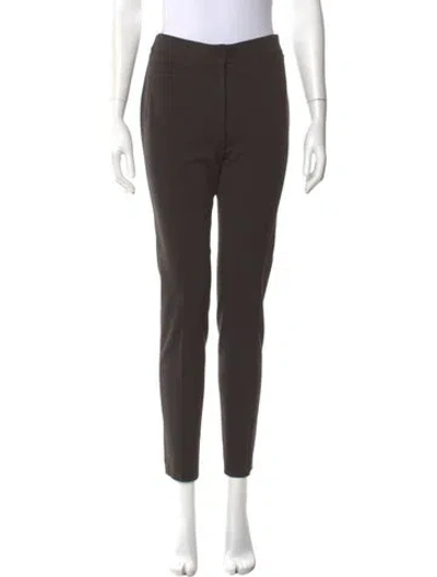 Pre-owned Akris Punto Skinny Leg Pants In Brown