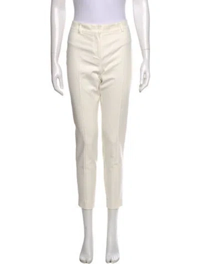 Pre-owned Akris Punto Skinny Leg Pants In White