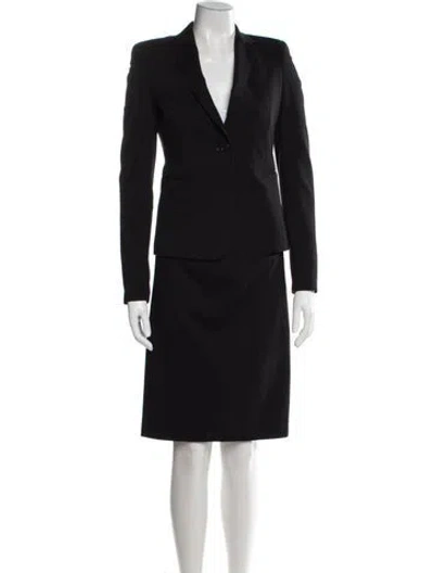 Pre-owned Akris Punto Skirt Set In Black