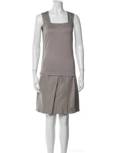 Pre-owned Akris Punto Skirt Set In Gray