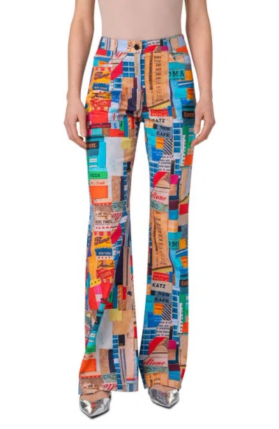 Akris Punto Skyscraper Courtney Bootcut Jeans In Multicolor