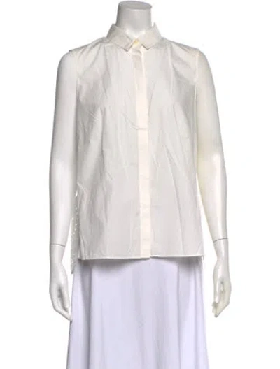 Pre-owned Akris Punto Sleeveless Blouse In Neutral