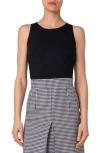 Akris Punto Sleeveless Knit Top In Black